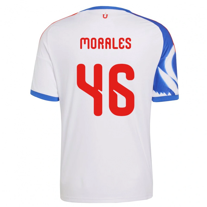 Danxen Mujer Camiseta Bastián Morales #46 Blanco Azul Marino 2ª Equipación 2026/27 La Camisa México