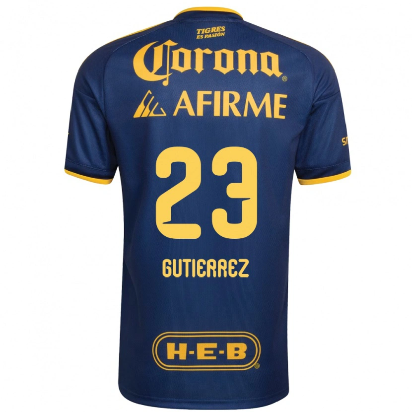Danxen Mujer Camiseta Jana Gutierrez #23 Azul Real Amarillo 2ª Equipación 2026/27 La Camisa México