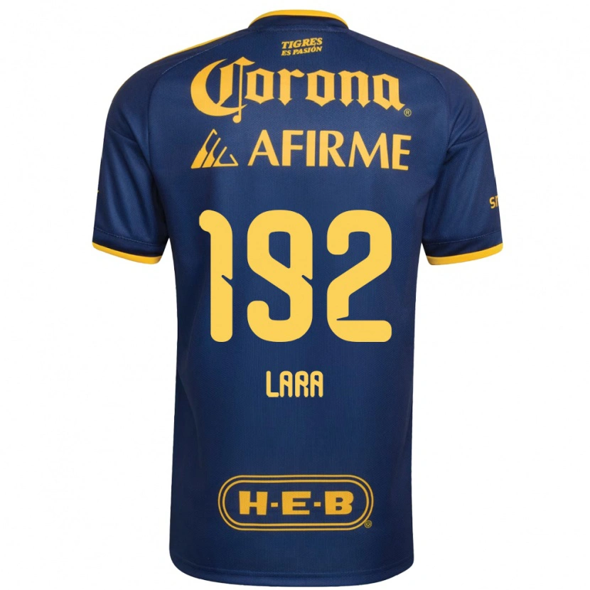 Danxen Mujer Camiseta Miguel Lara #192 Azul Real Amarillo 2ª Equipación 2026/27 La Camisa México