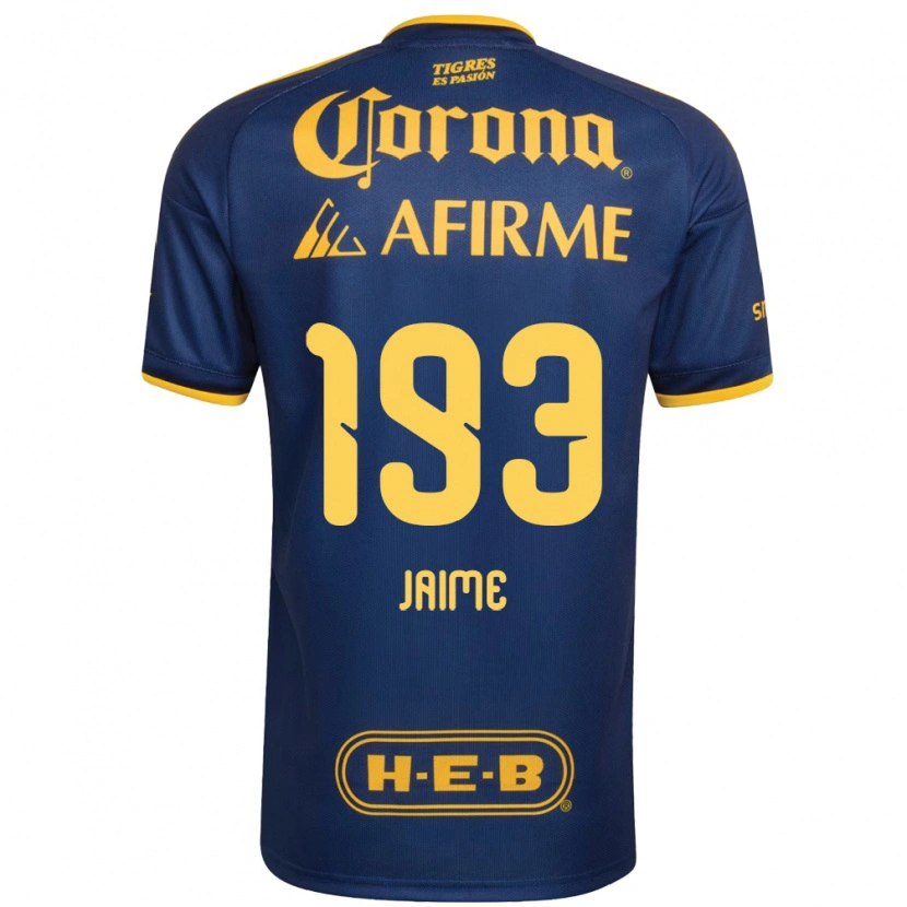 Danxen Mujer Camiseta Kenneth Jaime #193 Azul Real Amarillo 2ª Equipación 2026/27 La Camisa México