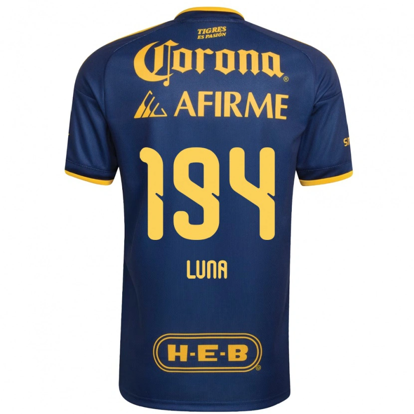 Danxen Mujer Camiseta Juan Luna #194 Azul Real Amarillo 2ª Equipación 2026/27 La Camisa México