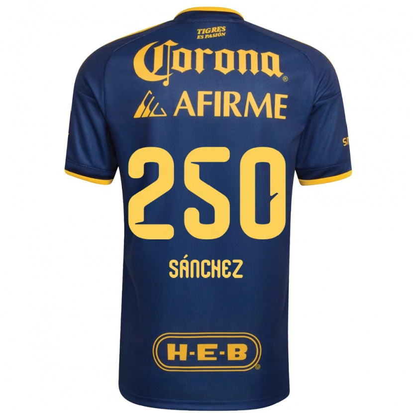 Danxen Mujer Camiseta Fernando Sánchez #250 Azul Real Amarillo 2ª Equipación 2026/27 La Camisa México
