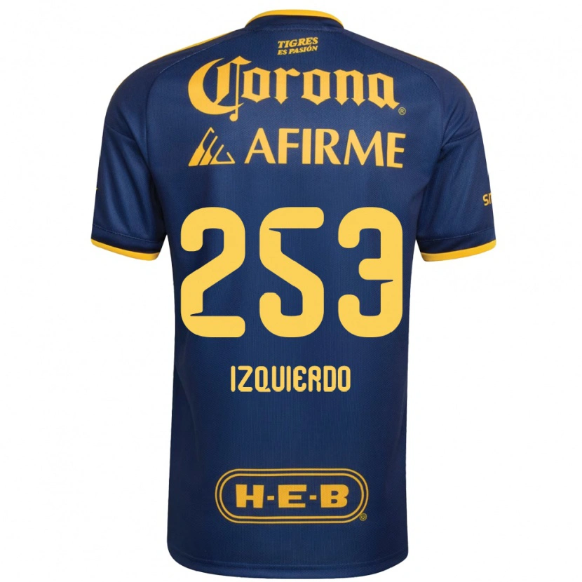 Danxen Mujer Camiseta Diego Izquierdo #253 Azul Real Amarillo 2ª Equipación 2026/27 La Camisa México