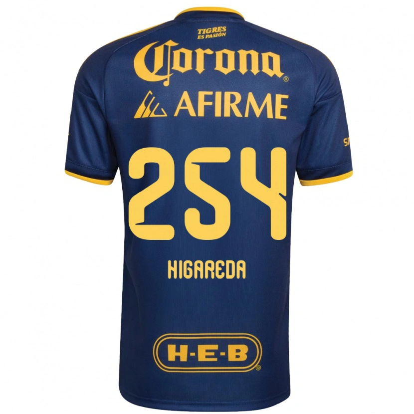 Danxen Mujer Camiseta Dorian Higareda #254 Azul Real Amarillo 2ª Equipación 2026/27 La Camisa México