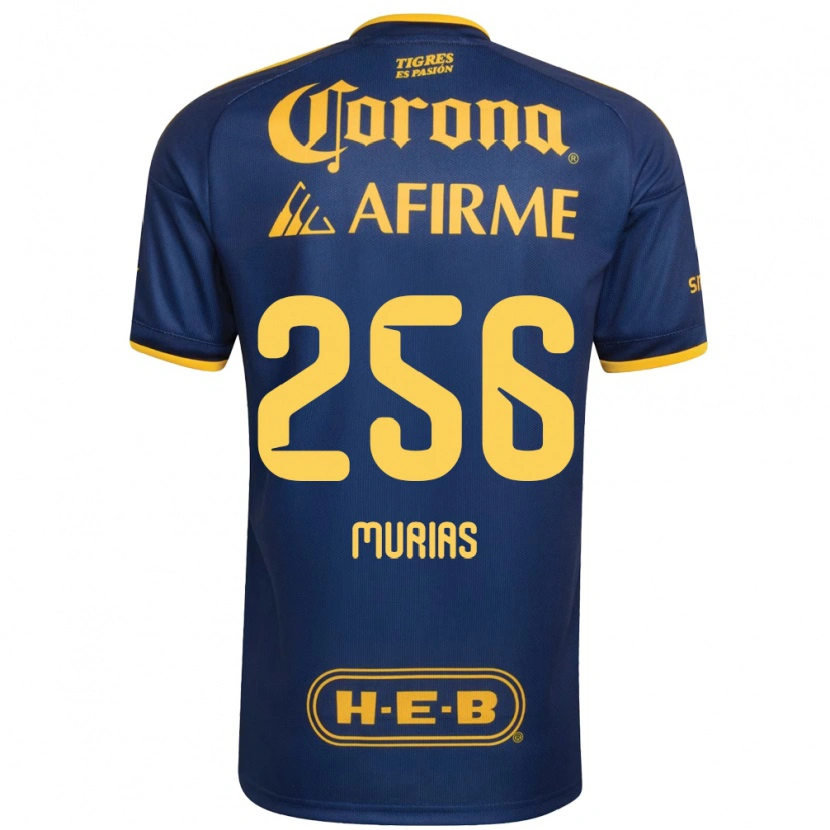 Danxen Mujer Camiseta Mauricio Murias #256 Azul Real Amarillo 2ª Equipación 2026/27 La Camisa México