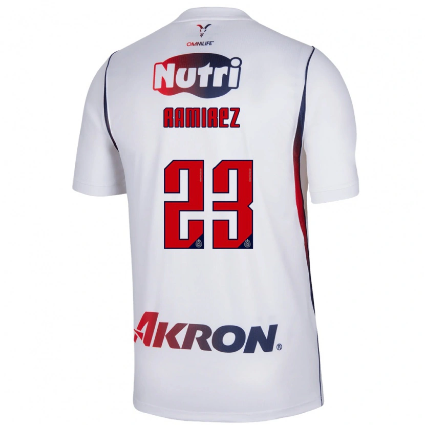 Danxen Mujer Camiseta Alessandra Ramírez #23 Blanco Azul Marino Rojo 2ª Equipación 2026/27 La Camisa México