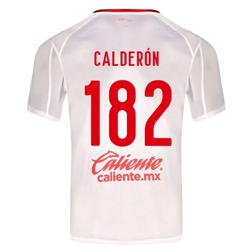 Danxen Mujer Camiseta Leonel Calderón #182 Blanco Verde Rojo 2ª Equipación 2026/27 La Camisa México