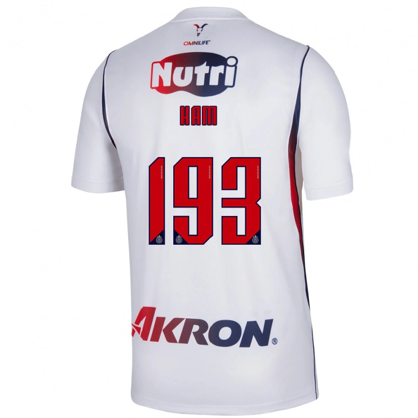 Danxen Mujer Camiseta Marioni Ham #193 Blanco Azul Marino Rojo 2ª Equipación 2026/27 La Camisa México