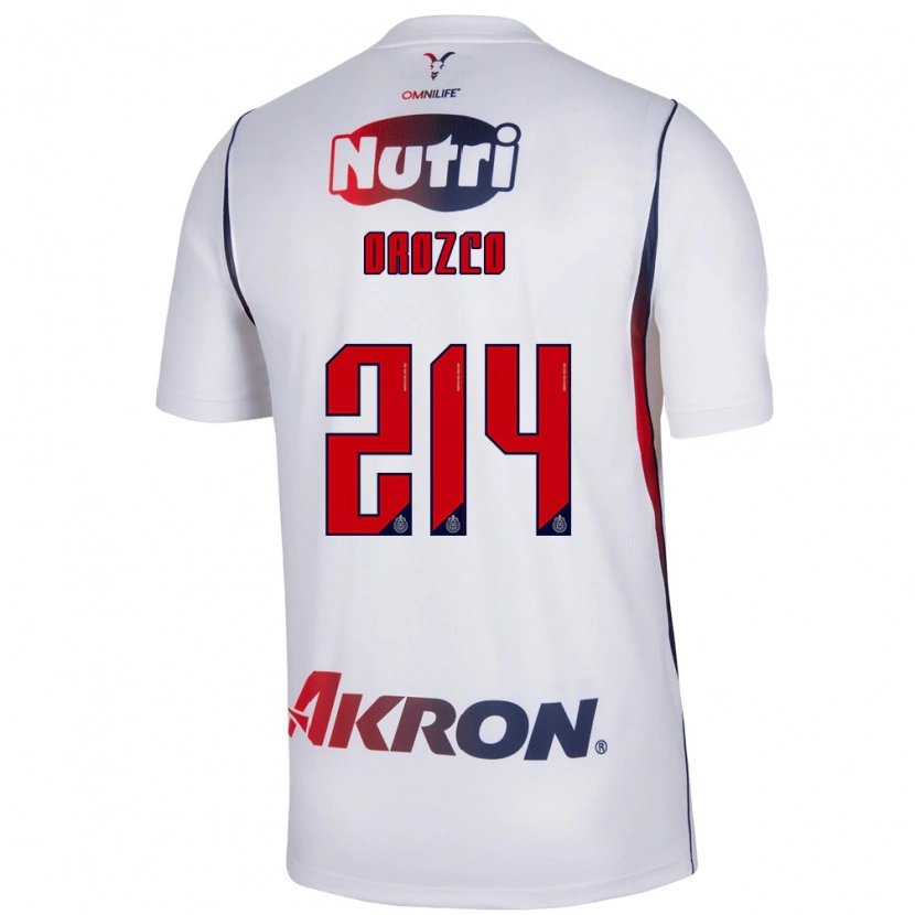 Danxen Mujer Camiseta Yohan Orozco #214 Blanco Azul Marino Rojo 2ª Equipación 2026/27 La Camisa México