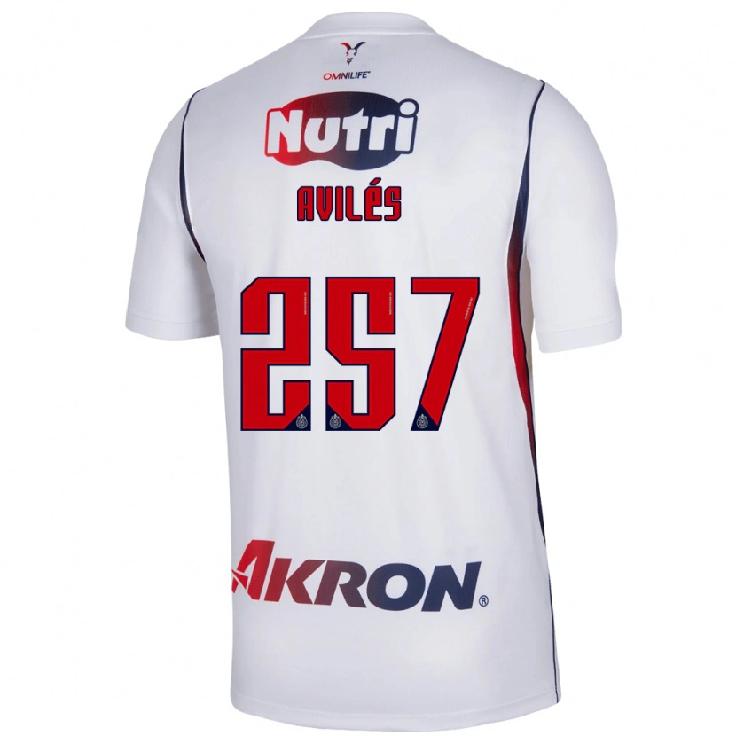 Danxen Mujer Camiseta Emmanuel Avilés #257 Blanco Azul Marino Rojo 2ª Equipación 2026/27 La Camisa México