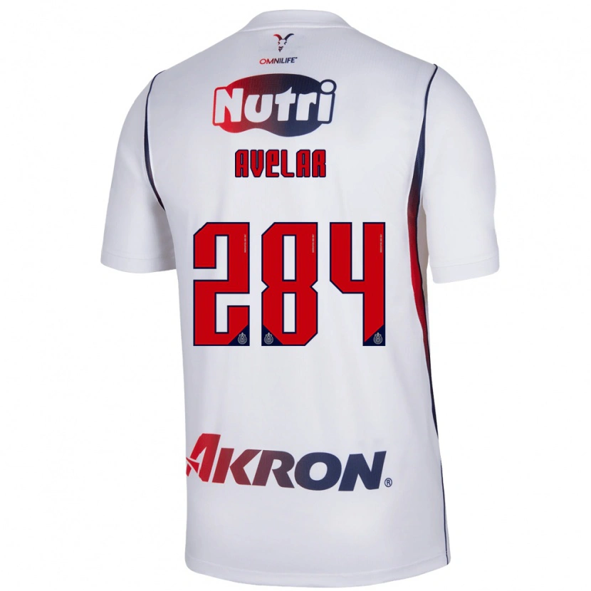 Danxen Mujer Camiseta Dylan Avelar #284 Blanco Azul Marino Rojo 2ª Equipación 2026/27 La Camisa México