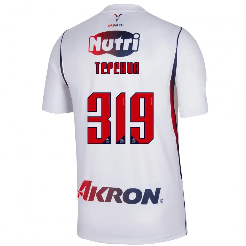 Danxen Mujer Camiseta Milán Tepehua #319 Blanco Azul Marino Rojo 2ª Equipación 2026/27 La Camisa México