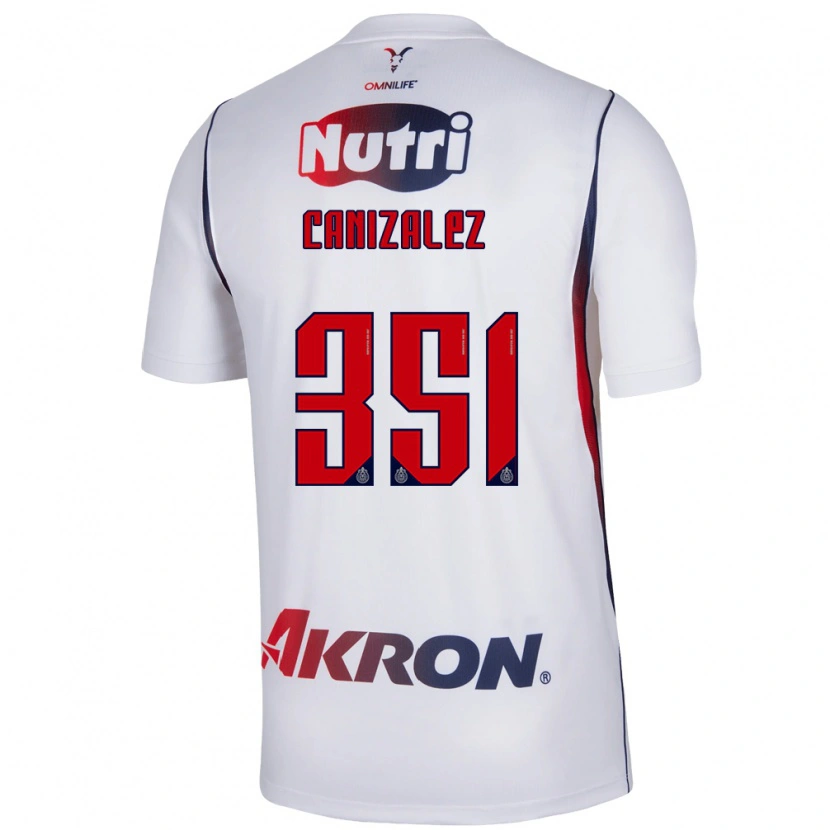Danxen Mujer Camiseta Djorkaeff Canizalez #351 Blanco Azul Marino Rojo 2ª Equipación 2026/27 La Camisa México