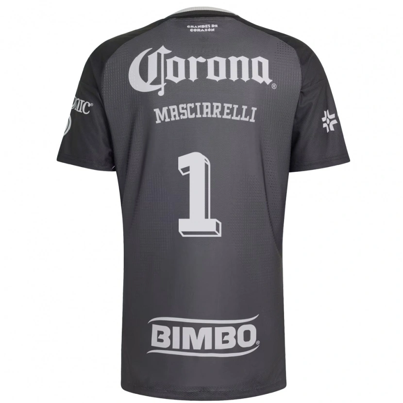 Danxen Mujer Camiseta Renata Masciarelli #1 Gris Blanco Negro 2ª Equipación 2026/27 La Camisa México