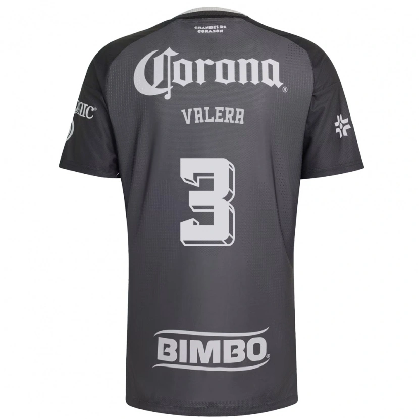 Danxen Mujer Camiseta Selene Valera #3 Gris Blanco Negro 2ª Equipación 2026/27 La Camisa México