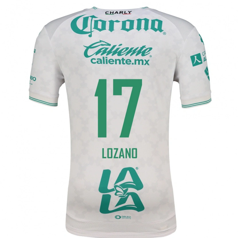 Danxen Mujer Camiseta Esteban Lozano #17 Verde Claro Blanco 2ª Equipación 2026/27 La Camisa México