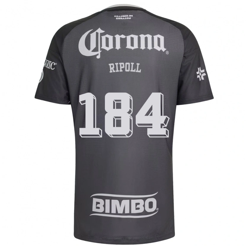 Danxen Mujer Camiseta Alonso Ripoll #184 Gris Blanco Negro 2ª Equipación 2026/27 La Camisa México