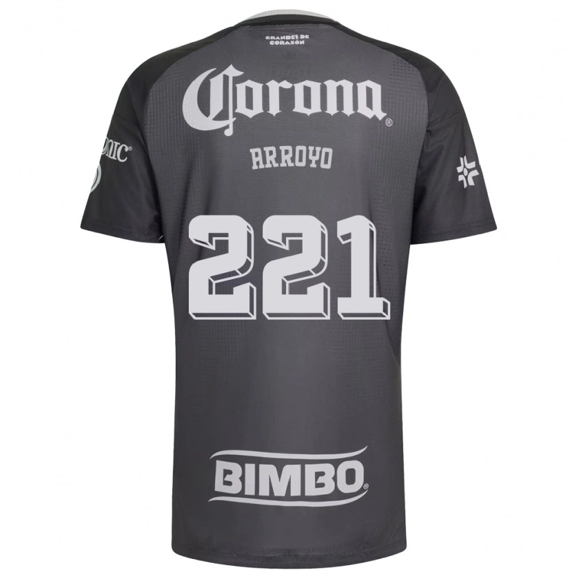 Danxen Mujer Camiseta Reyli Arroyo #221 Gris Blanco Negro 2ª Equipación 2026/27 La Camisa México