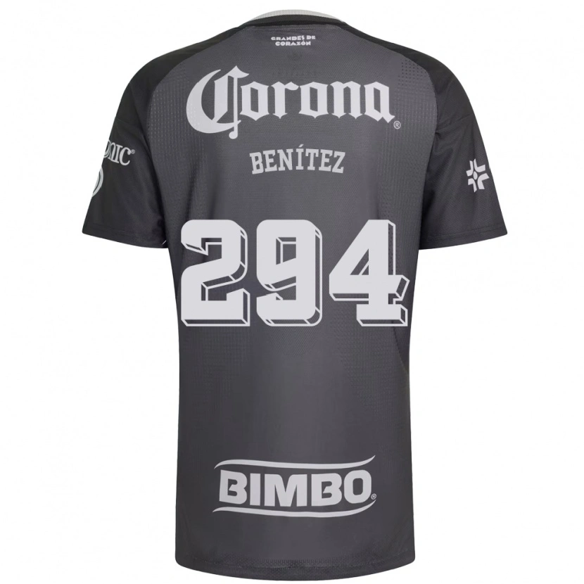 Danxen Mujer Camiseta Roger Benítez #294 Gris Blanco Negro 2ª Equipación 2026/27 La Camisa México