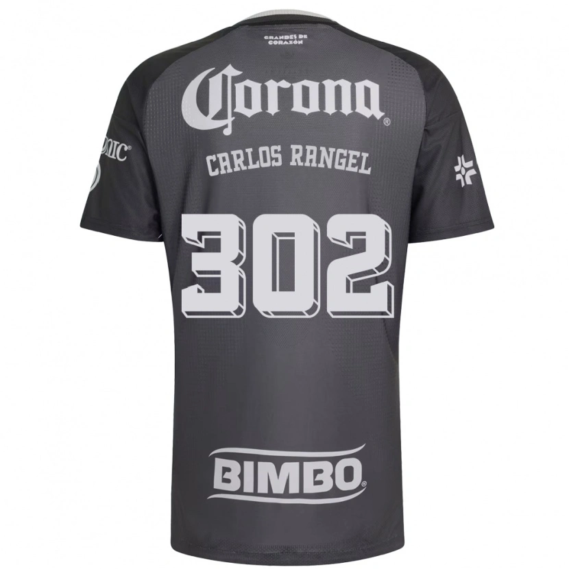 Danxen Mujer Camiseta Juan Carlos Rangel #302 Gris Blanco Negro 2ª Equipación 2026/27 La Camisa México