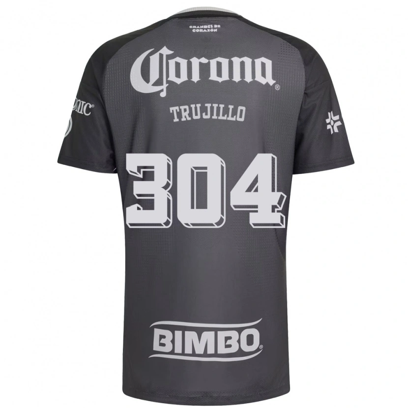 Danxen Mujer Camiseta Luis Trujillo #304 Gris Blanco Negro 2ª Equipación 2026/27 La Camisa México