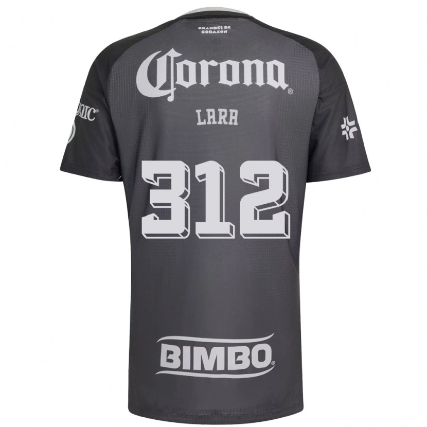 Danxen Mujer Camiseta Diego Lara #312 Gris Blanco Negro 2ª Equipación 2026/27 La Camisa México