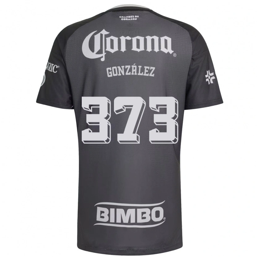 Danxen Mujer Camiseta Jayden González #373 Gris Blanco Negro 2ª Equipación 2026/27 La Camisa México