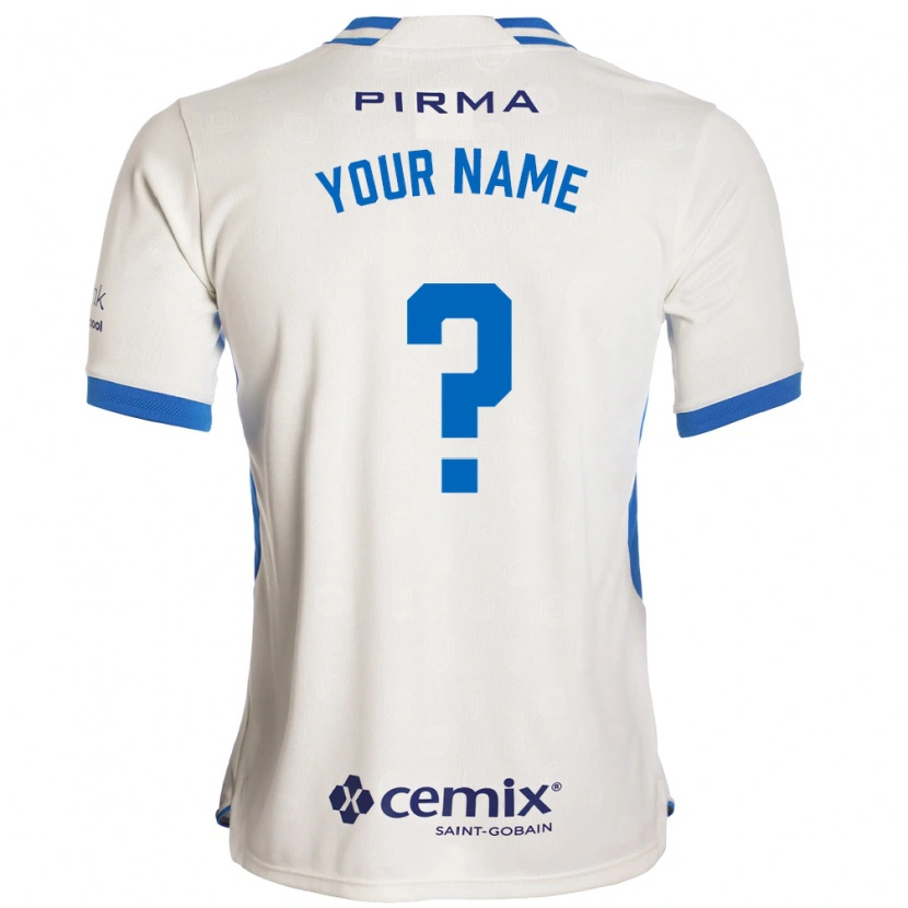 Danxen Mujer Camiseta Su Nombre #0 Blanco Azul Rojo 2ª Equipación 2026/27 La Camisa México