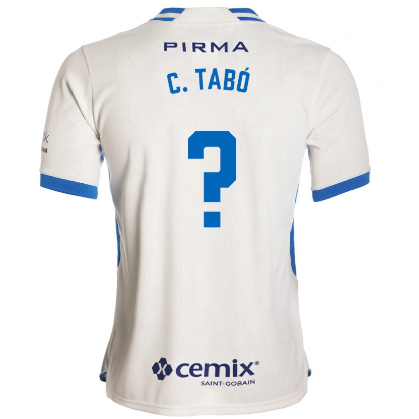 Danxen Mujer Camiseta Christian Tabo #0 Blanco Azul Rojo 2ª Equipación 2026/27 La Camisa México