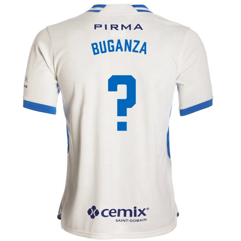 Danxen Mujer Camiseta Franco Buganza #0 Blanco Azul Rojo 2ª Equipación 2026/27 La Camisa México