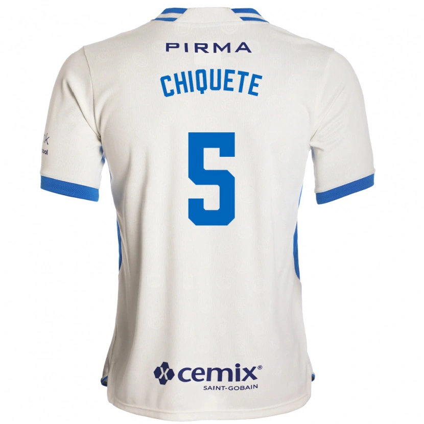 Danxen Mujer Camiseta Jesús Orozco Chiquete #5 Blanco Azul Rojo 2ª Equipación 2026/27 La Camisa México