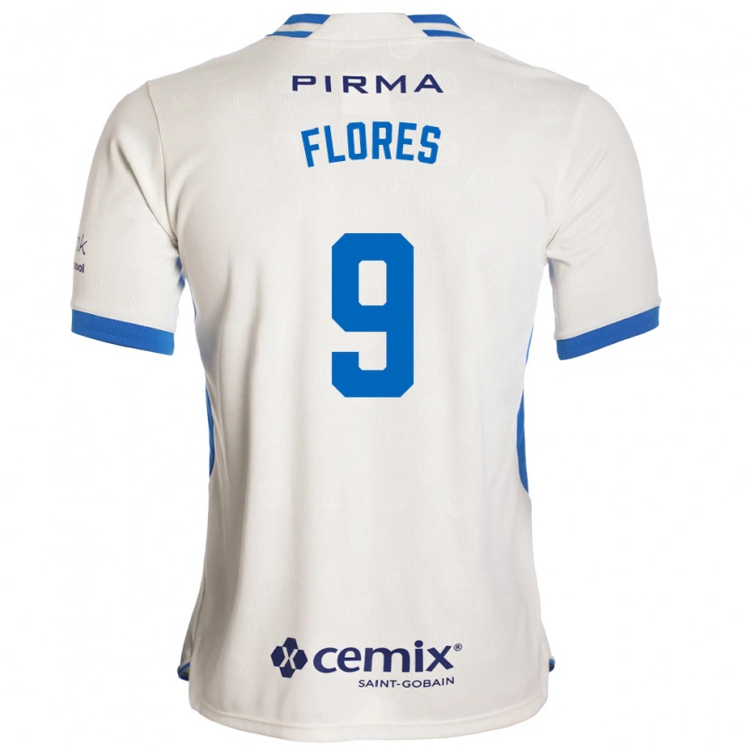 Danxen Mujer Camiseta Daniela Flores #9 Blanco Azul Rojo 2ª Equipación 2026/27 La Camisa México