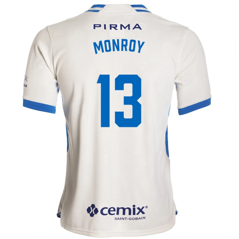 Danxen Mujer Camiseta Daniela Monroy #13 Blanco Azul Rojo 2ª Equipación 2026/27 La Camisa México