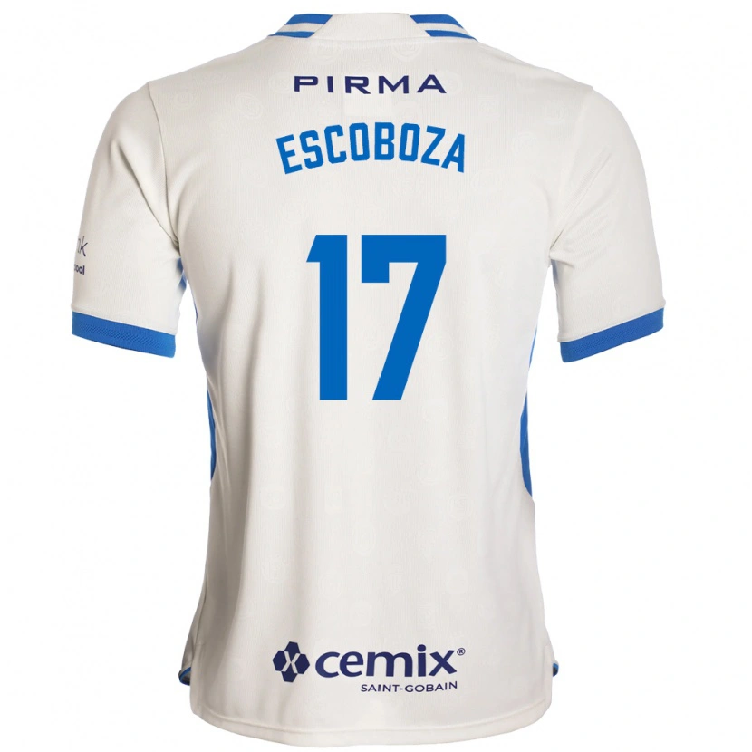 Danxen Mujer Camiseta Alonso Escoboza #17 Blanco Azul Rojo 2ª Equipación 2026/27 La Camisa México
