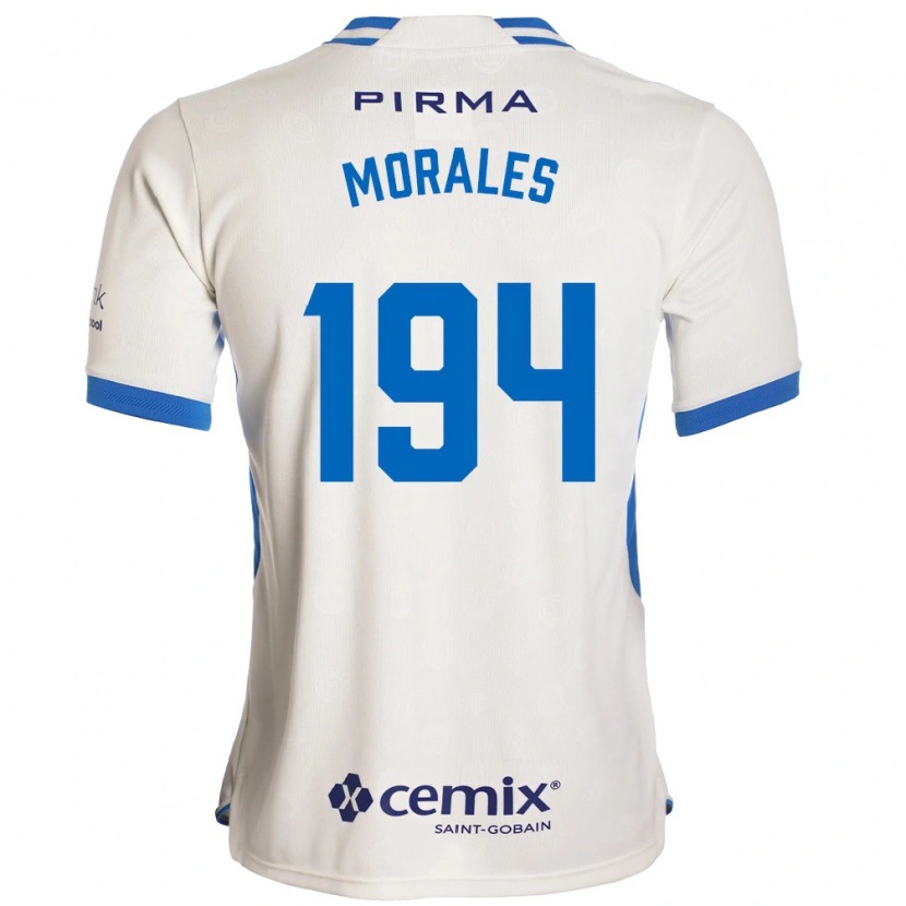 Danxen Mujer Camiseta Amaury Morales #194 Blanco Azul Rojo 2ª Equipación 2026/27 La Camisa México