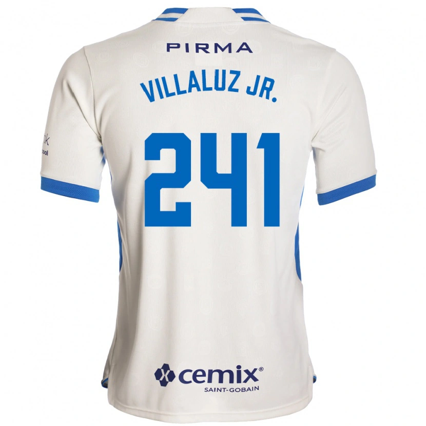 Danxen Mujer Camiseta César Villaluz Jr. #241 Blanco Azul Rojo 2ª Equipación 2026/27 La Camisa México