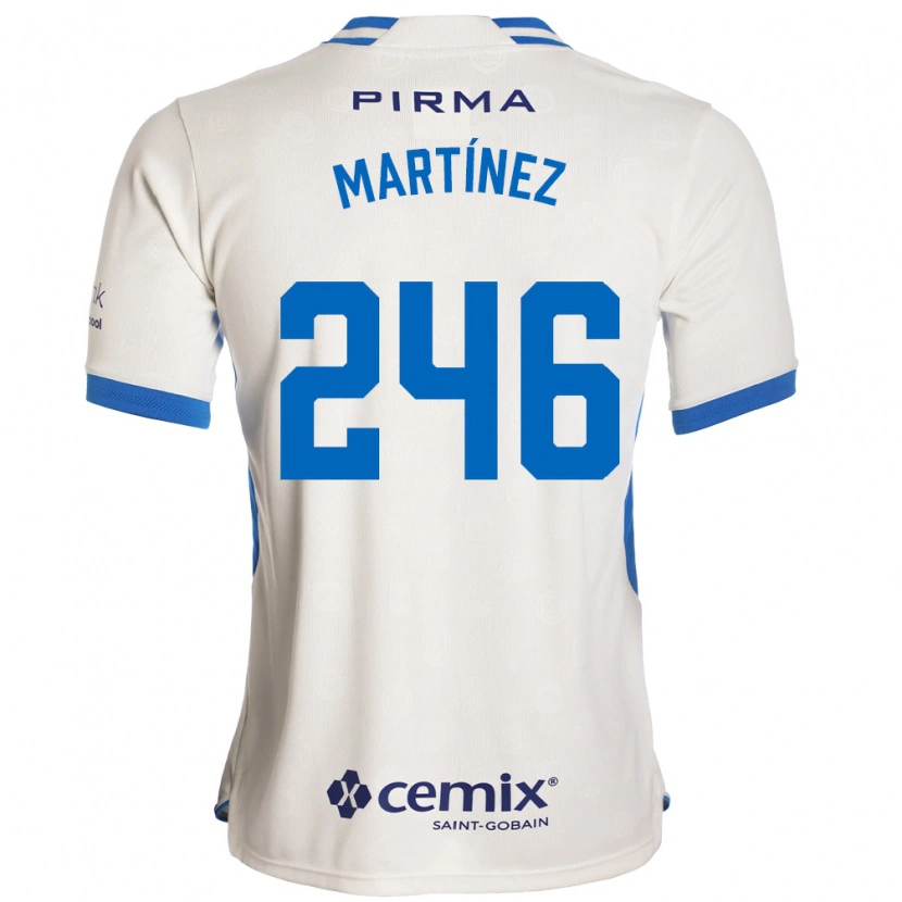 Danxen Mujer Camiseta Rey Martínez #246 Blanco Azul Rojo 2ª Equipación 2026/27 La Camisa México