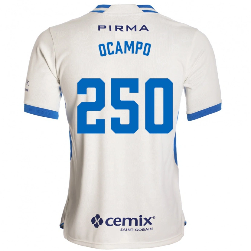 Danxen Mujer Camiseta Diego Ocampo #250 Blanco Azul Rojo 2ª Equipación 2026/27 La Camisa México