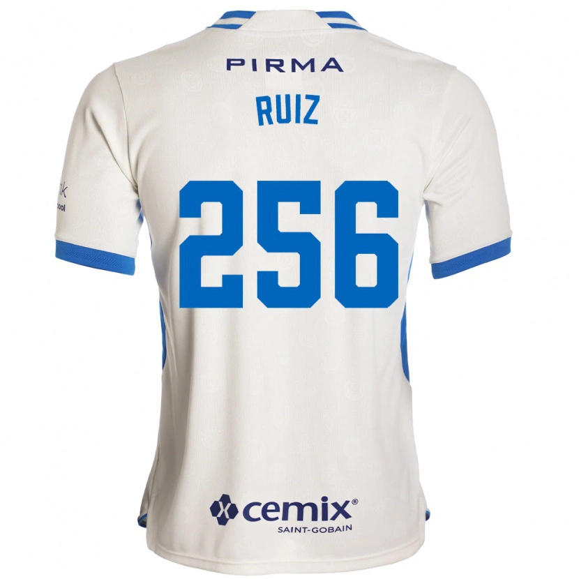 Danxen Mujer Camiseta Fernando Ruiz #256 Blanco Azul Rojo 2ª Equipación 2026/27 La Camisa México