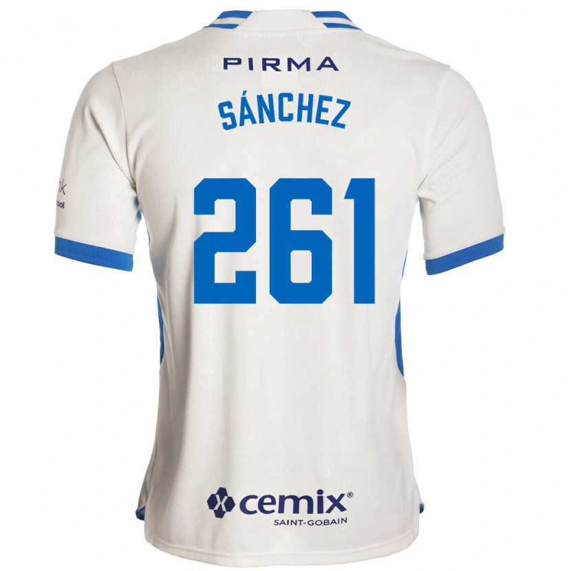 Danxen Mujer Camiseta Paulo Sánchez #261 Blanco Azul Rojo 2ª Equipación 2026/27 La Camisa México