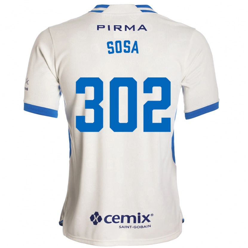 Danxen Mujer Camiseta Dustyn Sosa #302 Blanco Azul Rojo 2ª Equipación 2026/27 La Camisa México