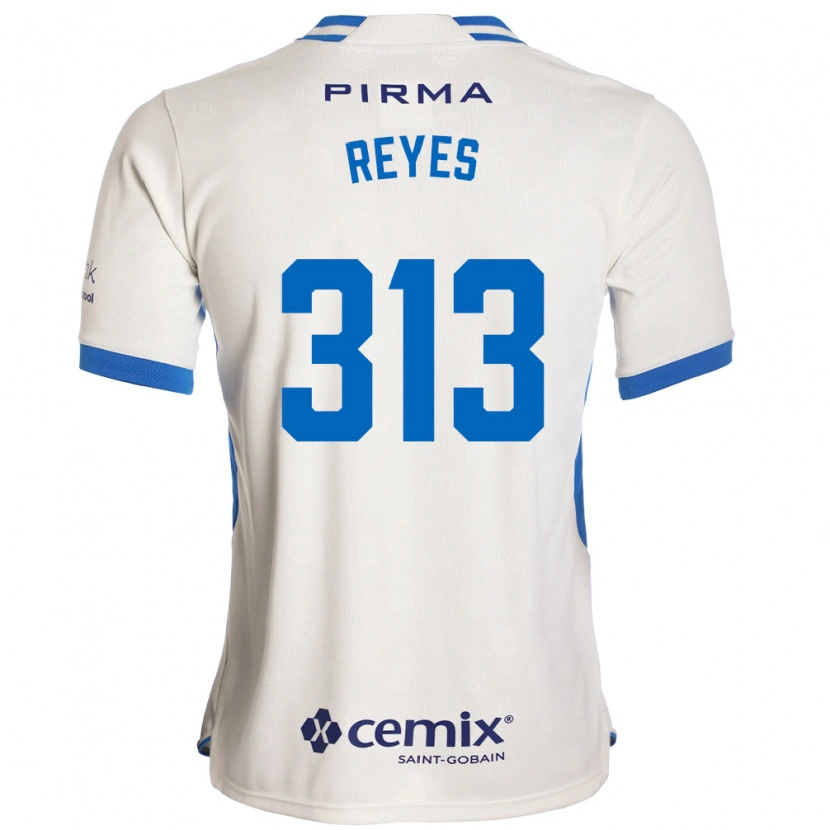 Danxen Mujer Camiseta Ian Reyes #313 Blanco Azul Rojo 2ª Equipación 2026/27 La Camisa México