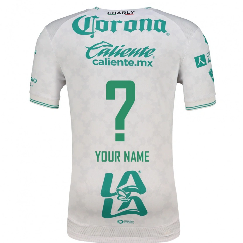 Danxen Mujer Camiseta Su Nombre #0 Verde Claro Blanco 2ª Equipación 2026/27 La Camisa México