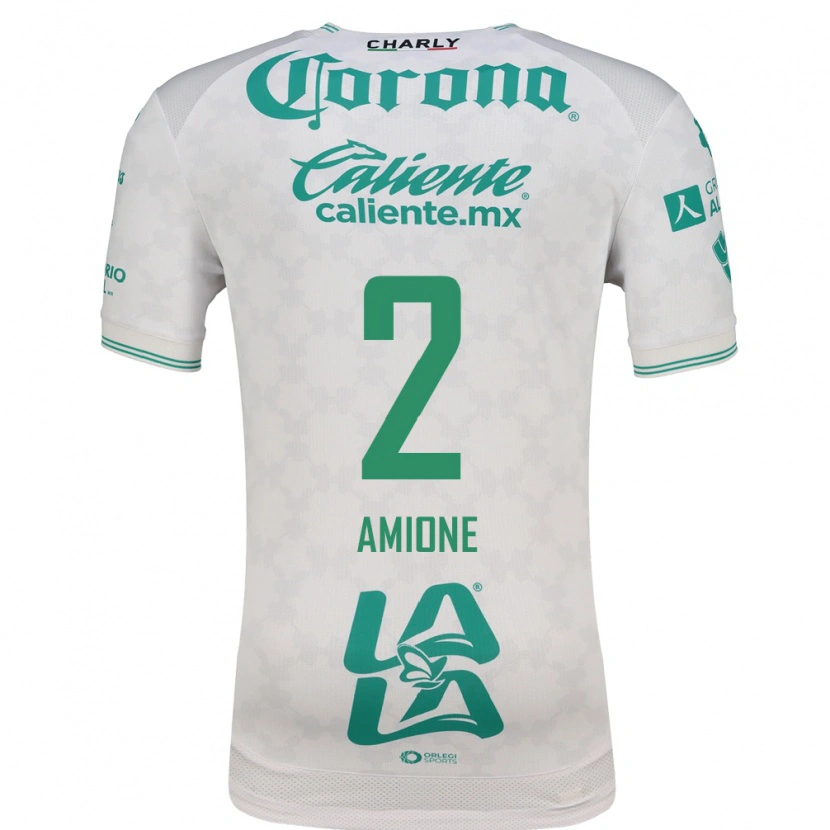 Danxen Mujer Camiseta Bruno Amione #2 Verde Claro Blanco 2ª Equipación 2026/27 La Camisa México