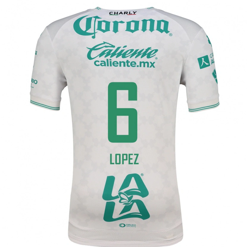 Danxen Mujer Camiseta Brenda Lopez #6 Verde Claro Blanco 2ª Equipación 2026/27 La Camisa México