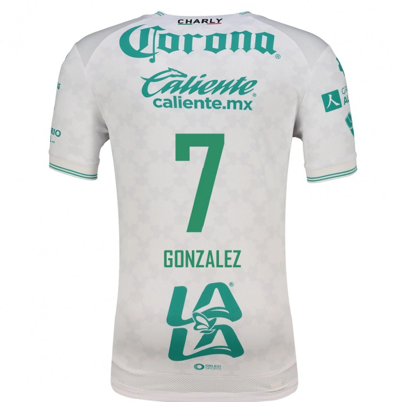 Danxen Mujer Camiseta Diego González #7 Verde Claro Blanco 2ª Equipación 2026/27 La Camisa México
