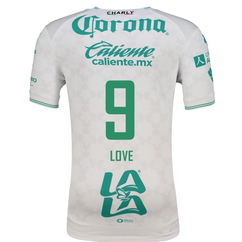 Danxen Mujer Camiseta Juelle Love #9 Verde Claro Blanco 2ª Equipación 2026/27 La Camisa México