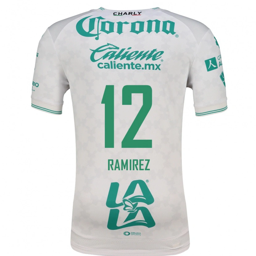 Danxen Mujer Camiseta Santiago Ramírez #12 Verde Claro Blanco 2ª Equipación 2026/27 La Camisa México