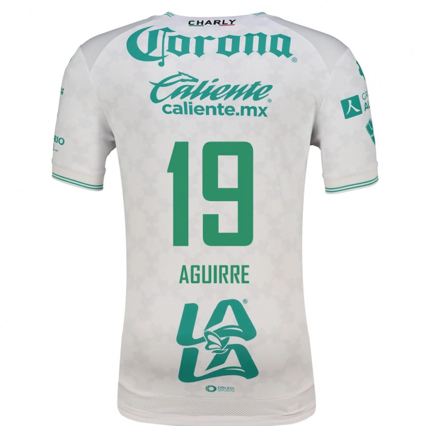 Danxen Mujer Camiseta Eduardo Aguirre #19 Verde Claro Blanco 2ª Equipación 2026/27 La Camisa México