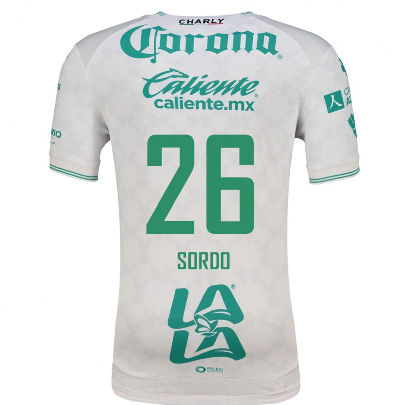 Danxen Mujer Camiseta Ramiro Sordo #26 Verde Claro Blanco 2ª Equipación 2026/27 La Camisa México